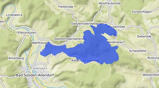 Bodenrichtwertkarte Asbach Sickenberg